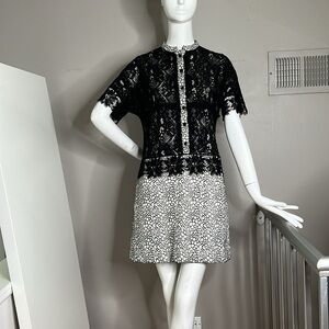 Babylon Sz 42 Lace Overlay Mini Dress New with Tags